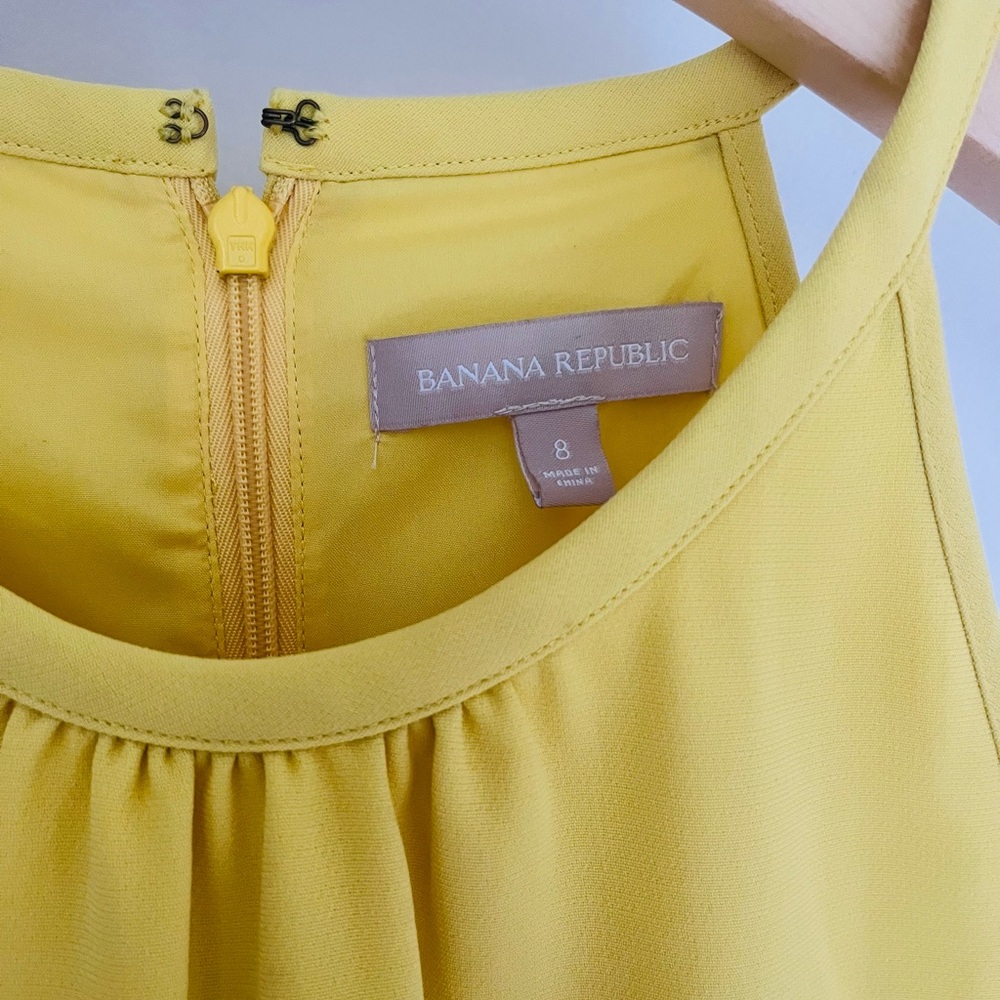 Banana Republic Yellow Mini Dress - Picture 4 of 5